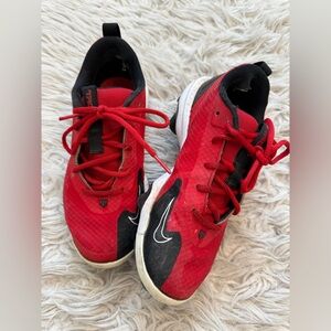 Nike Kids Red and Black Sneakers